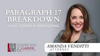 Paragraph 17 - Condos & Associations - Multi-Board Residential Real Estate Contract 8.0