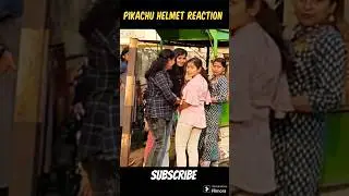 public reaction 😂on pikachu helmet😂 funny moments🤣only on for fun 😂/#funny #cartoon #publicreaction