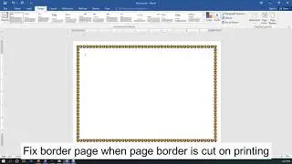 Fix MSWORD Page Border is Cut in printing
