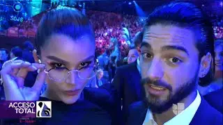 Clarissa Molina estuvo espiando a varios famosos durante comerciales en Premio Lo Nuestro