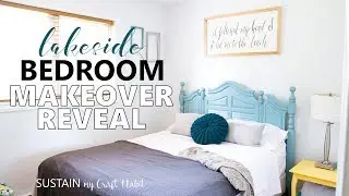 LAKESIDE ROOM REVEAL! Beach Themed Bedroom Makeover Tour
