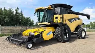 2006 New Holland CR960 Twin Rotary Combine w/ 76C P/U Header, 2243 eng hrs, 1649 thresh hrs Aug 2025