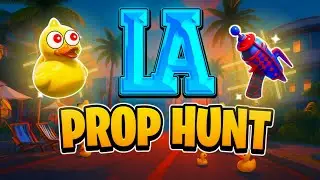 LA - PROP HUNT MAP FORTNITE CREATIVE - ALL SECRETS CODE, HELICOPTER ESCAPE EVENT