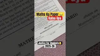 Maths Ka Paper 😭😞 #studyvlog #cbse #class10 #studywithme10hours #nexttoppers