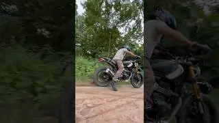 Triumph Scrambler 400x Traction Control Off #scrambler400x #triumph #offroad