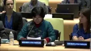 Ms. Shanta Laxmi Shrestha - Beyond Beijing Committee, Nepal - March UN Post-2015 negotiations