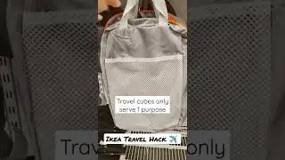 Ikea Travel Hack: Buy $2.99 Backpacks Instead of Packing Cubes! #shorts #travelhacks #ikeahacks