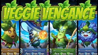 VIGILANT VEGETABLES Summon Indigon Broseph Pineon & Caleb. Let's make a salad! 🥗| Empires & Puzzles 