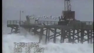 Pier Collapses Caught on Tape