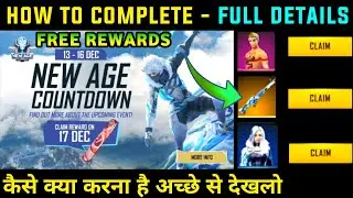 FREE FREE NEW AGE COUNTDOWN EVENT DETAILS ! HOW TO COMPLETE NEW AGE EVENT ! FREE FIRE NEW EVENT
