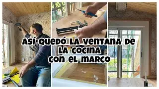 #95 🏡 🪟Ventana de la cocina con el marco 👀🪟✨/ Pintamos la ventana del ba&ntilde;o 🪟✨/ PRYECTO PUERTA 🚪😅