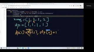 Leetcode 300. Longest Increasing Subsequence. Dynamic Programming. Python