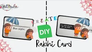 Rakhi Card Making For Brother || Rakhi Card Making || Diy Rakhi Gift 🎁