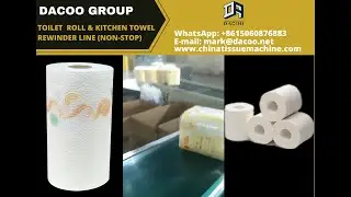Non Stop Toilet Paper Roll Kitchen Towel Production Line