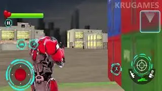 US Police Bike Robot: Flying Bike Shooting Games Android Gameplay
