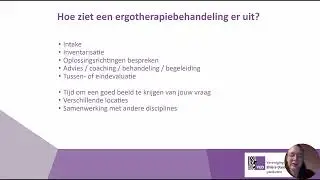 Webinar ergotherapie voor patiënten