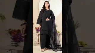 Black Plain Suit Design 2025||Plain Black Suit Design Ideas #blacksuit #plainblackdressdesign