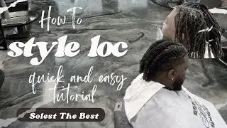 How to style locs | Quick and easy loc tutorial
