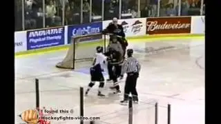 Nov 15, 2002 Joey Sewell vs Ken Goetz Laredo Bucks vs Corpus Christi Ice Rays CHL