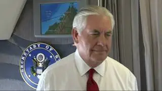Secretary of State Rex Tillerson With Press on North Korea