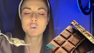 YUMMY 😋Cambric clay with white butter 😋@piglet_crunch #chalk #yummy #asmr #eatingshow