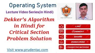 Dekker's Algorithm in Hindi for Critical Section Problem Solution