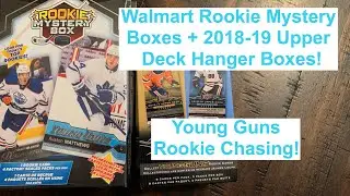 Walmart Rookie Mystery Boxes + 2018-19 Upper Deck Hanger Boxes! Young Guns Rookie Hunting!