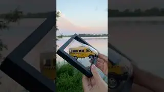 Framed taxi car