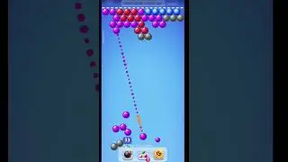 bubble shooter playing with family #shorts