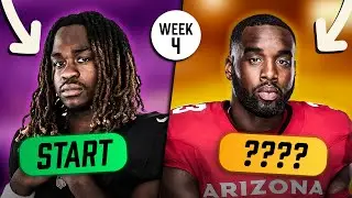 START or SIT For Every RB - Week 4 Fantasy Football