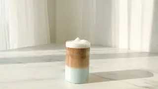 How to make blue latte butterfly pea milk home cafe indonesia membuat minuman ala kafe