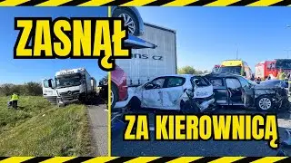 4 osoby nie żyją po karambolu na S8. 58-letni kierowca ciężarówki z Litwy zasnął za kierownicą!
