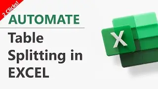 Automating Data Splitting: Excel Table to Multiple Tables with VBA Code Tutorial