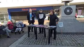 COP 26 protest Julie's speech