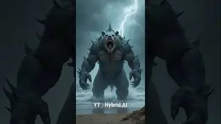 Unreal Fusion Animal, Bear X Shark #hybridbeasts #hybrid #hybridanimals #animals #ai #hybridai