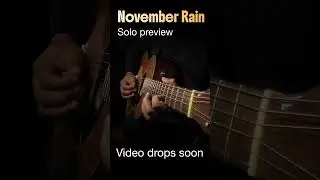 This is the November Rain Solo on Acoustic Guitar