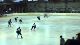 Czech Goalie Jiri Sykora stops a breakaway