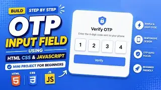 OTP Input Field Using HTML CSS & JavaScript | Mini Project