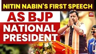 Nitin Nabin Takes Charge As New BJP Chief, Succeeding Former BJP Chief JP Nadda | Nitin Nabin Speech