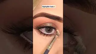 Inner corner Highlighter🔥 #highlighter #new #makeuptutorial #eyeshadow #viral