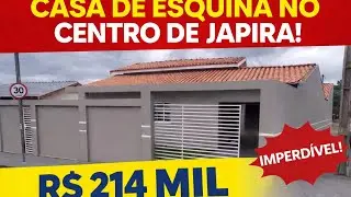 Casa de Esquina no Centro de Japira por R$ 214 mil!