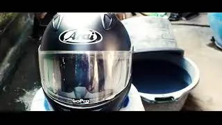 Cinematic repaint helm vixion lama jadi arai rx7x