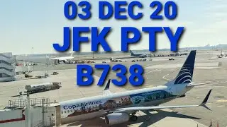 🇺🇲 New York ✈  Panam&aacute; 🇵🇦 ☆ Copa Airlines ☆ B737-800 ☆ 03 DEC 2020 &curren; JFK - PTY