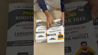 UNBOXING - MPSC PRELIMS BOOSTER NOTES 2025 #mpsc #rajyaseva2025 #combine2025 #mpscnotes