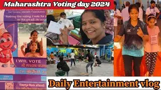 Maharashtra Voting day vlog 2024 Entertainment vlog || workout routine #vlog #election #maharashtra