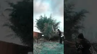 sweeping cut / long range - #okatana #katana