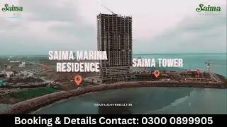 Saima HMR Waterfront - Construction work is in full swing at DHA Phase 8 2024