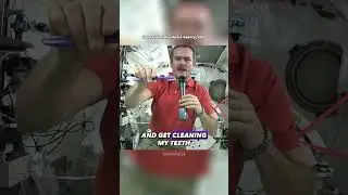 Brushing your teeth in space?! 😱 #spacetok #universe #space #astronaut #iss #teeth #knowledge