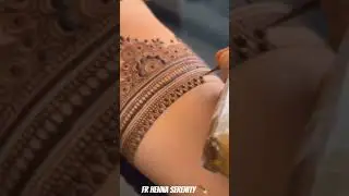 Bridal Henna Design Tutorial 💚☘️.#trending#mehndi#youtubeshorts#bridal#trendingshorts#jhol#henna