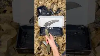Did I just unbox a TACTICAL sickle knife? 😱 #mysteryknives #knives #unboxing